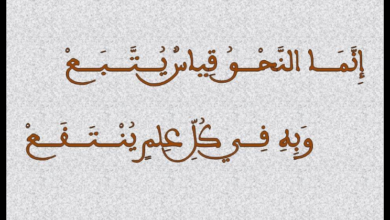 إِنَّمـا النَّحْـوُ قِياسٌ يُـتَّـبَـعْ