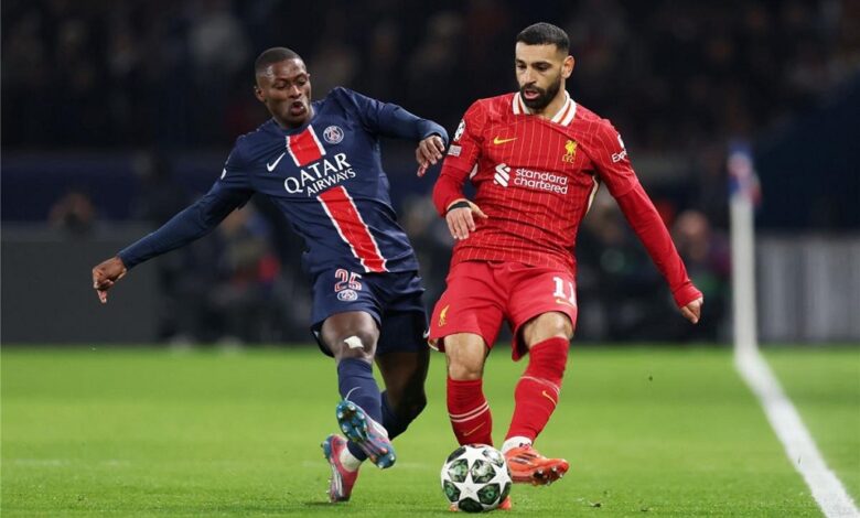 محمد صلاح يقود ليفربول أمام باريس سان جيرمان في موقعة دوري الأبطال