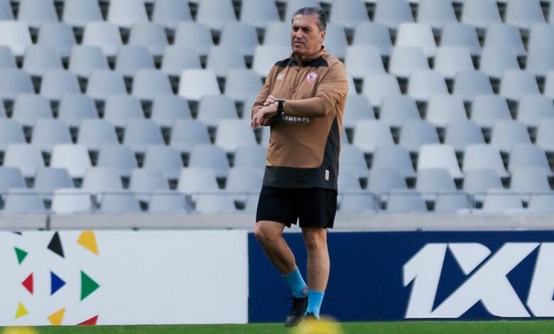 جوزيه بيسيرو يعلن تشكيل الزمالك لملاقاة حرس الحدود في الدوري المصري