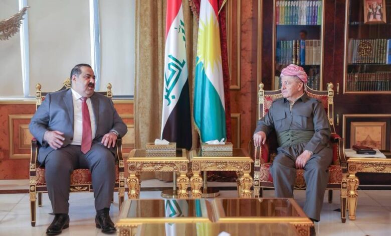 بارزاني ورئيس تحالف العزم يناقشان تعزيز التوافق الوطني العراقي