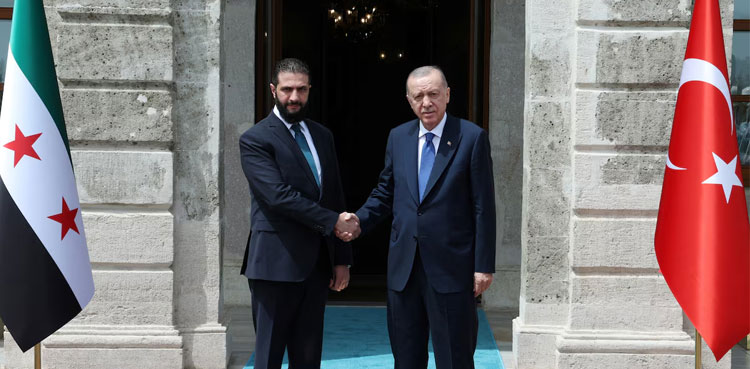 تركيا ترحب برفع العقوبات عن سوريا، أردوغان للشرع تركيا ترحب برفع العقوبات عن سوريا