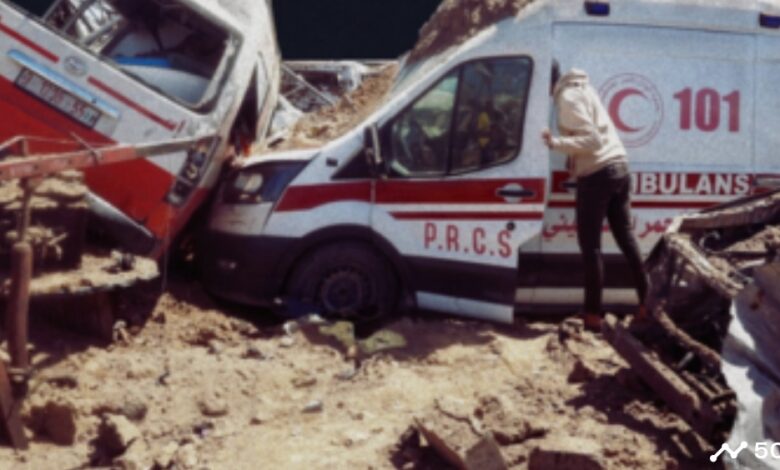الهلال الأحمر: أسطول سيارات الإسعاف في غزة انخفض إلى الثلث