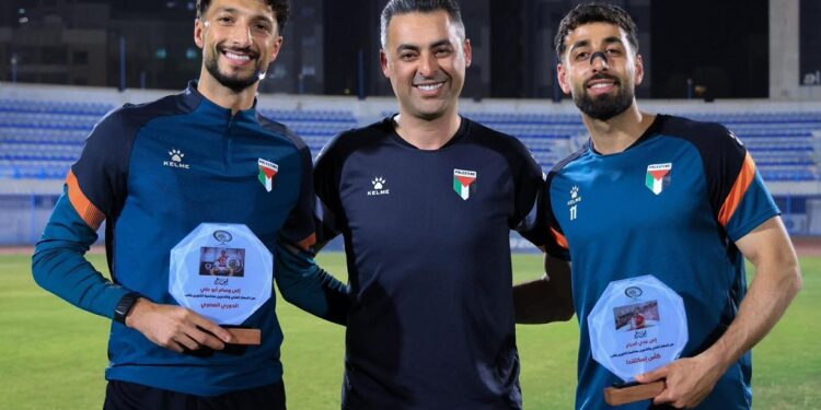 الاتحاد الفلسطيني يكرم وسام أبو علي وعدي الدباغ بعد تتويجهما بالألقاب المحلية