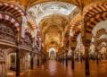 17025662 - columns, archers and pillars of the great mosque-cathedral of cordoba, spain.