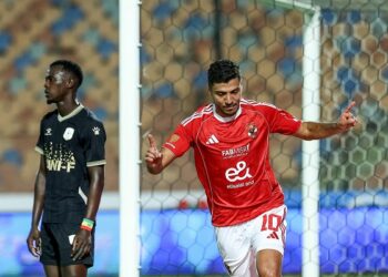 محمد شريف: هدفي المبكر مفتاح فوز الأهلي الكبير على فاركو