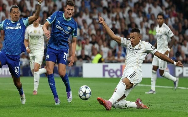 مبابي بعد ثنائيته أمام مارسيليا: فخور بليلة مميزة مع ريال مدريد في دوري الأبطال