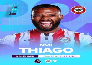 إيجور تياجو يحصد جائزة لاعب الشهر في الدوري الإنجليزي بعد تألق لافت مع برينتفورد