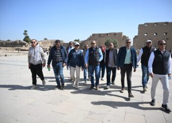  الأمين العام للمجلس الأعلى للآثار يتفقد عدداً من المشروعات الأثرية بالأقصر