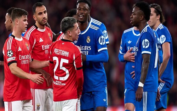 ريال مدريد يرفع ملف حادثة فينيسيوس أمام بنفيكا إلى يويفا ويؤكد التعاون الكامل