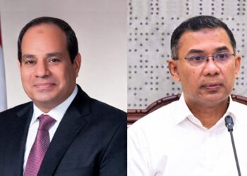 رئيس وزراء بنغلاديش طارق رحمن وعبد والرئيس المصري الفتاح السيسي