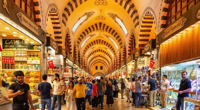 السوق المسقوف، الأشهر فى تركيا- ومغطى شهير سياحيا