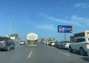 طوابير البنزين فى ليبيا
