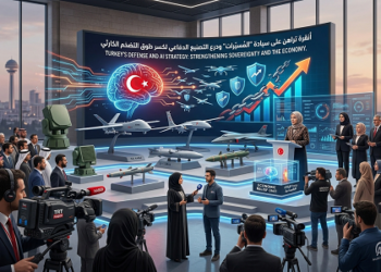 صورة من الذكاء الاصطناعى لمسيرات بيرقدار التركية والصناعات العسكرية