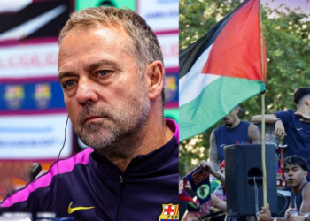 فليك ينتقد تصرف لامين يامال برفع علم فلسطين ويجدد عقده مع برشلونة لعامين
