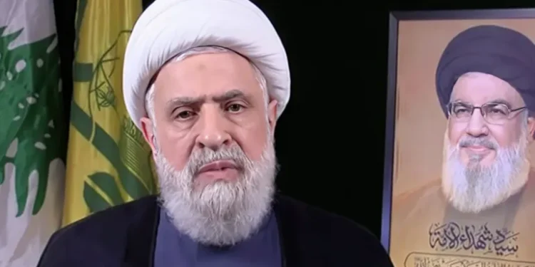 نعيم قاسم يهاجم المسار التفاوضي مع إسرائيل