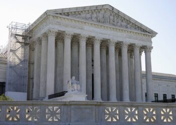 The sun rises behind the Supreme Court on Capitol Hill in Washington, Tuesday, July 11, 2023. (AP Photo/Patrick Semansky)