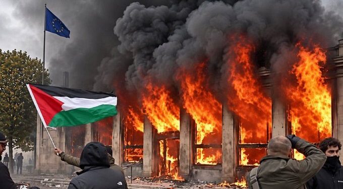 معركة الروايات تشتعل في فرنسا.. صور مفبركة تربط احتجاجات الشارع بفلسطين