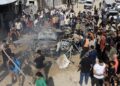 غزة عقب مقتل ٤ فلسطينيين فى اطلاق رصاص وغارات جوية