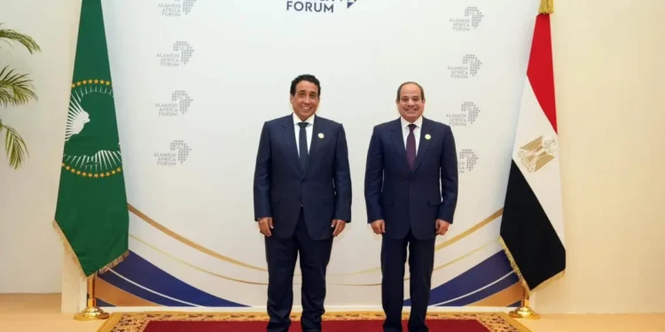 المنفي يشارك في افتتاح منتدى الأعمال الإفريقي الأول بالعلمين